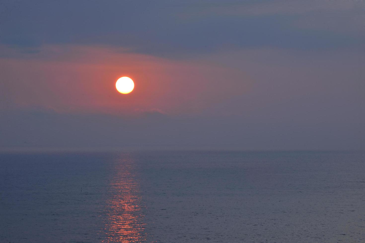 Beach sunset view photo