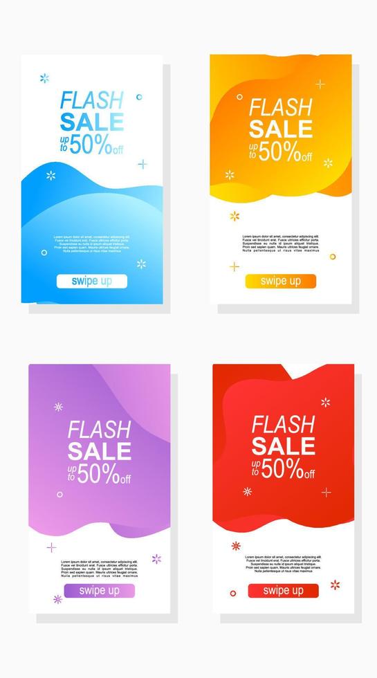 abstract sale banner design for social media promotion stories and advertisement vector
