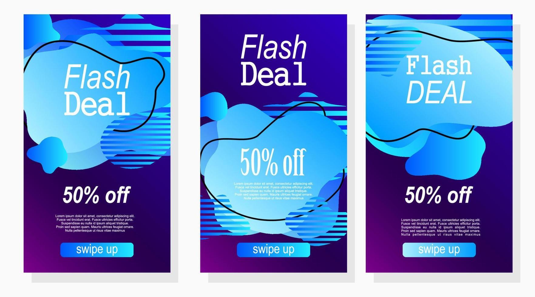 modern sale banner promotion and advertisement with gradient color for social media stories vector