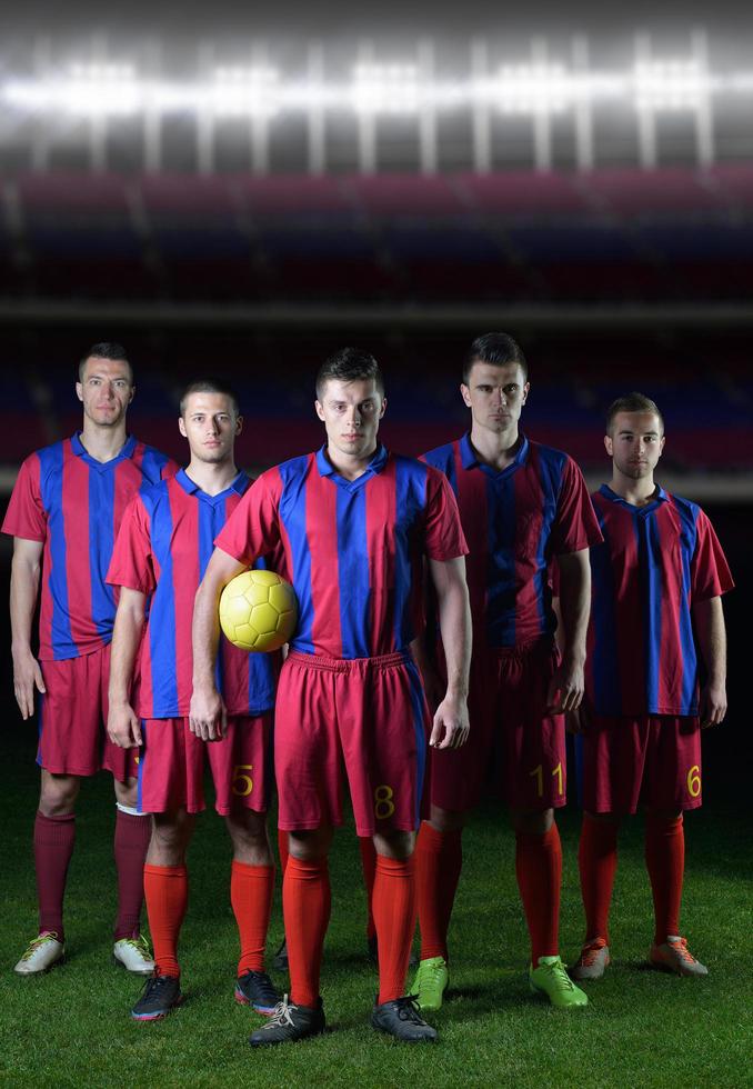 equipo de jugadores de fútbol foto