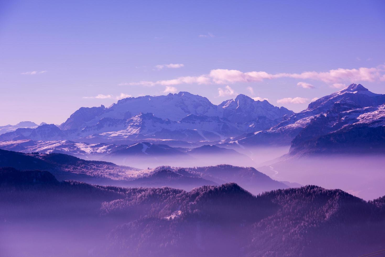 Winter landscape view photo