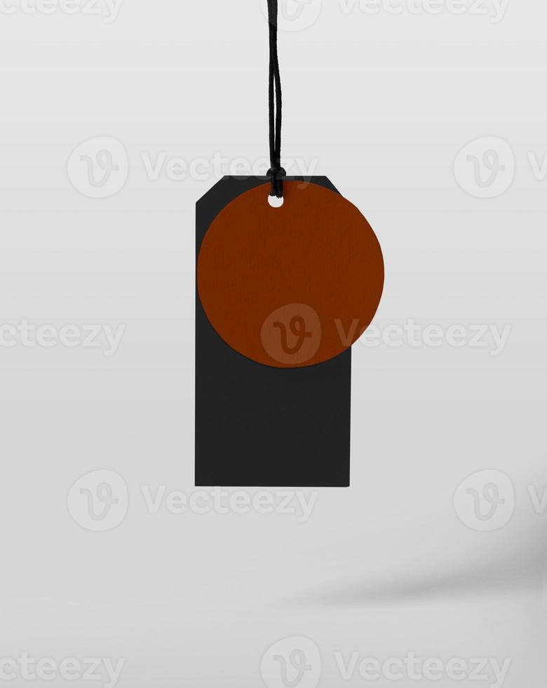 Label Tag mockup template for black friday photo