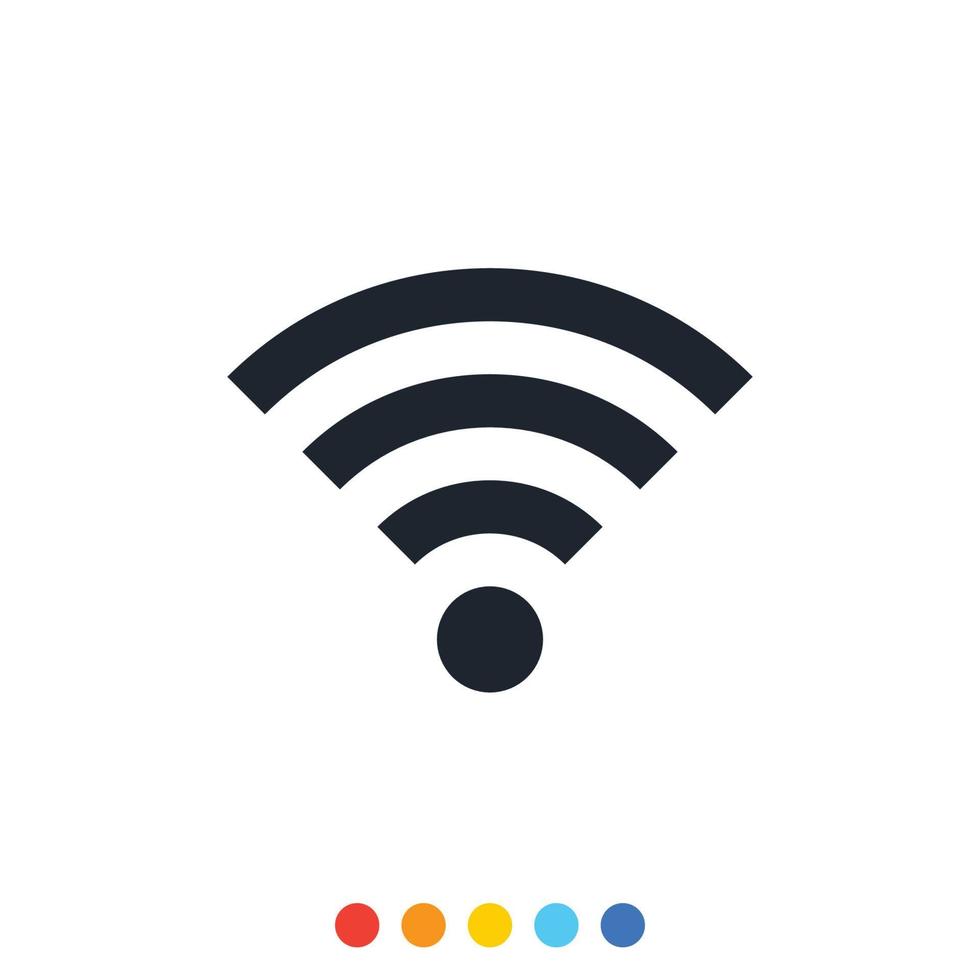 Internet signal icon,Vector and Illustration. vector