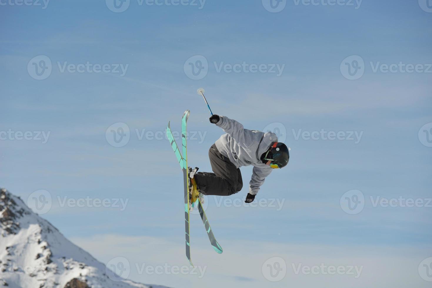 Ski jump view photo