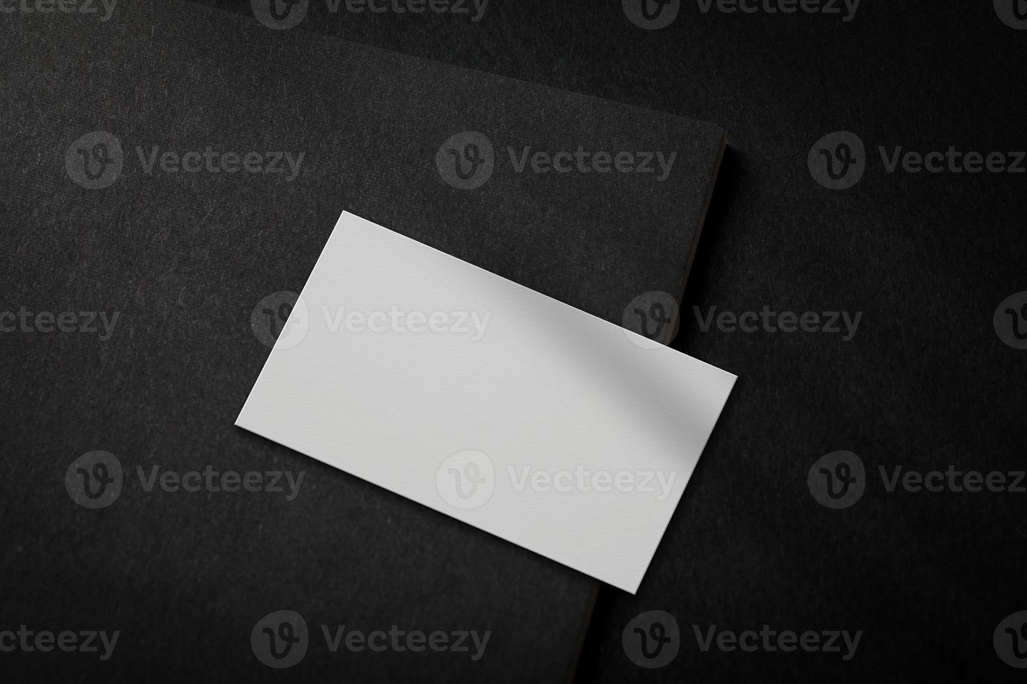 Minimal business card mockup template with copy space for your logo or graphic design photo