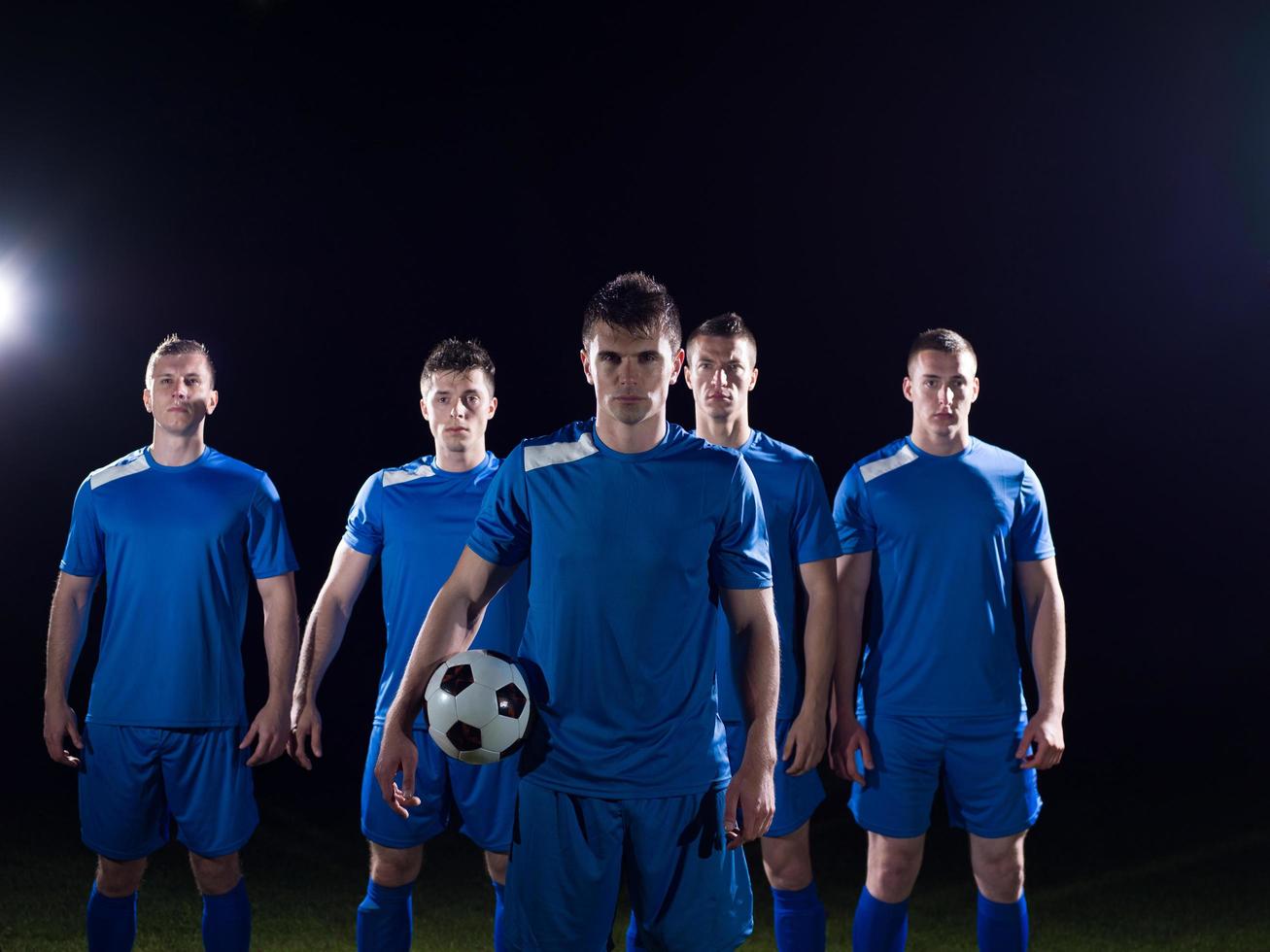 equipo de jugadores de fútbol foto