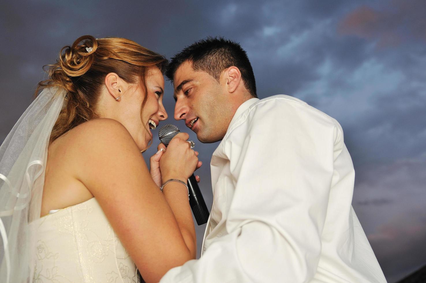 retrato de recién casados foto