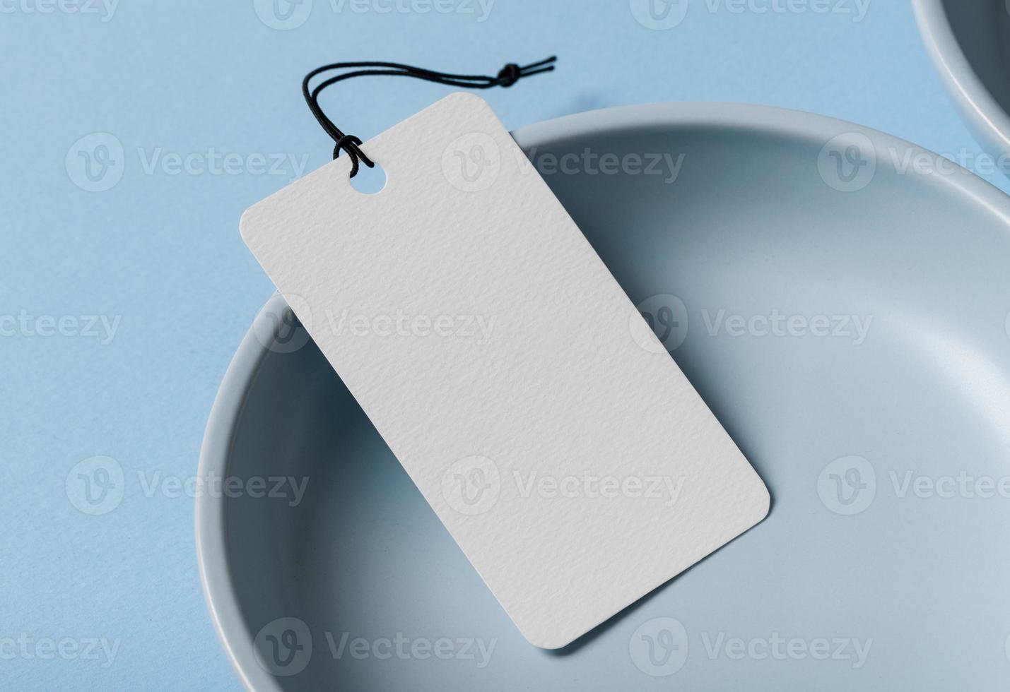 Label Tag mockup template photo