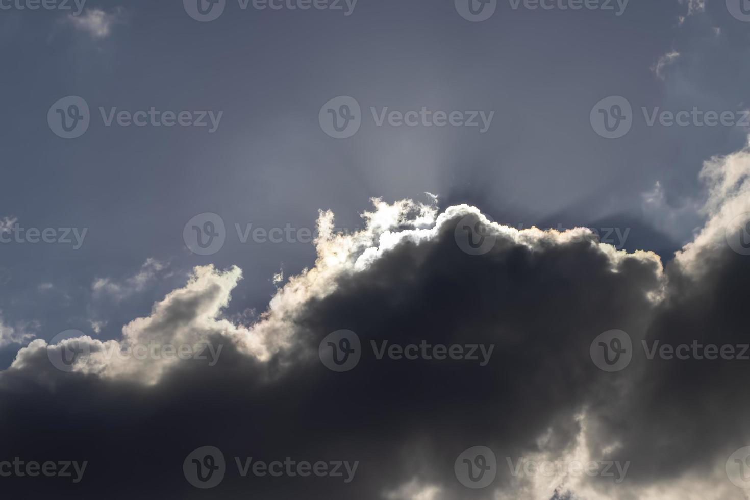 Beautiful sky with clouds in the summer photo