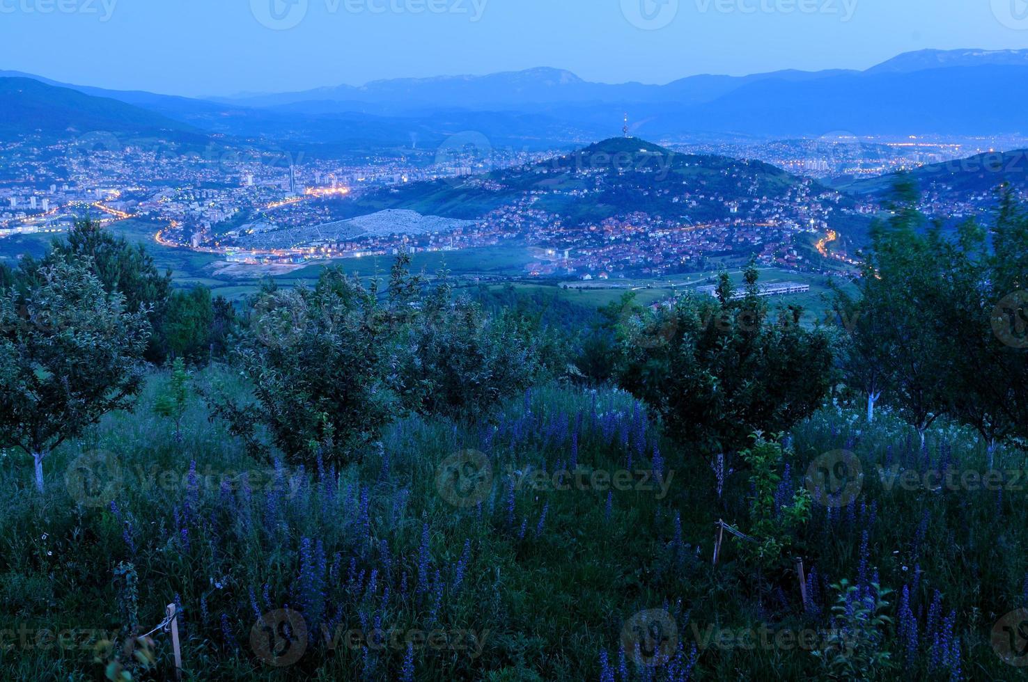 Sarajevo night view photo