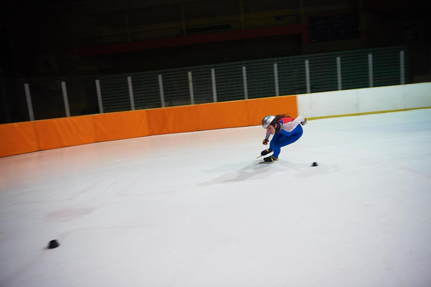 vista de patinaje de velocidad foto