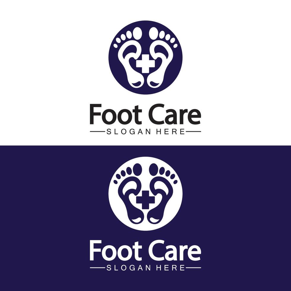 Foot logo design vector template