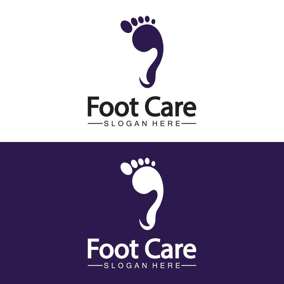 Foot logo design vector template