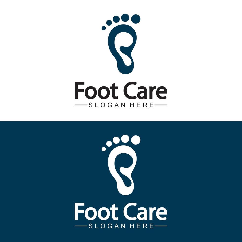Foot logo design vector template