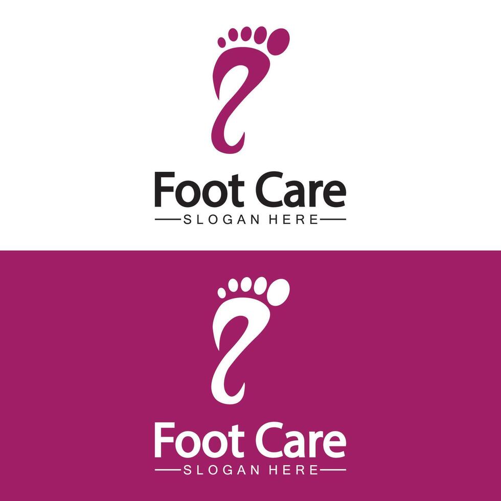 Foot logo design vector template