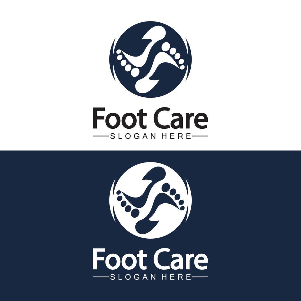 Foot logo design vector template