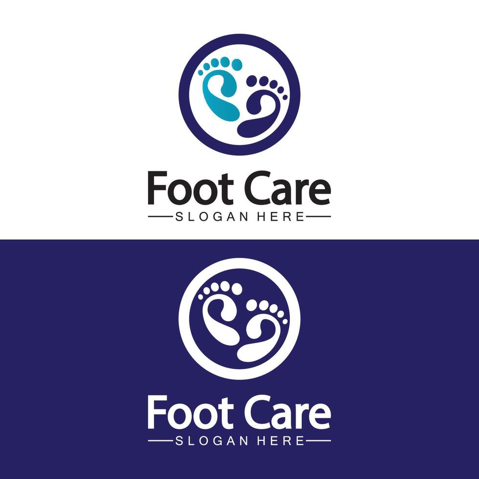 Foot logo design vector template