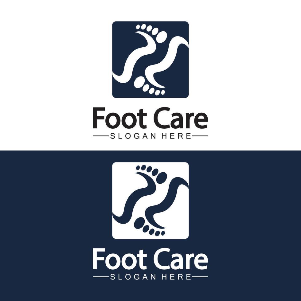 Foot logo design vector template