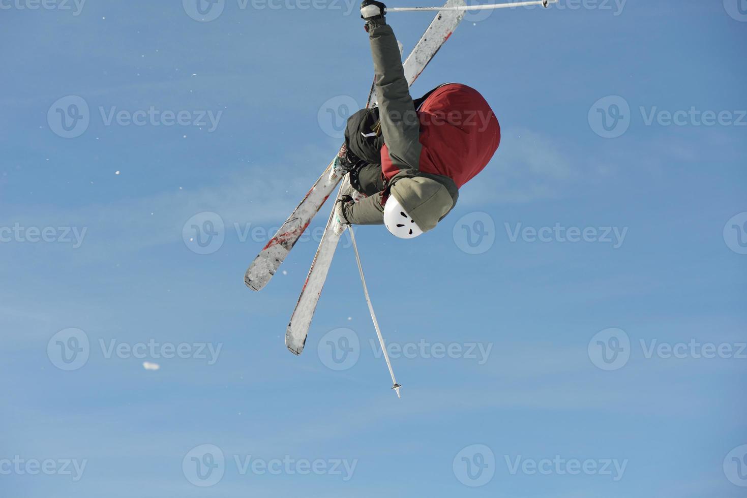 Ski jump view photo