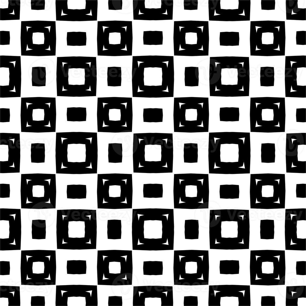 Monochrome linear pattern, diamond, square, seamless vector background.Black rhombus on white background photo