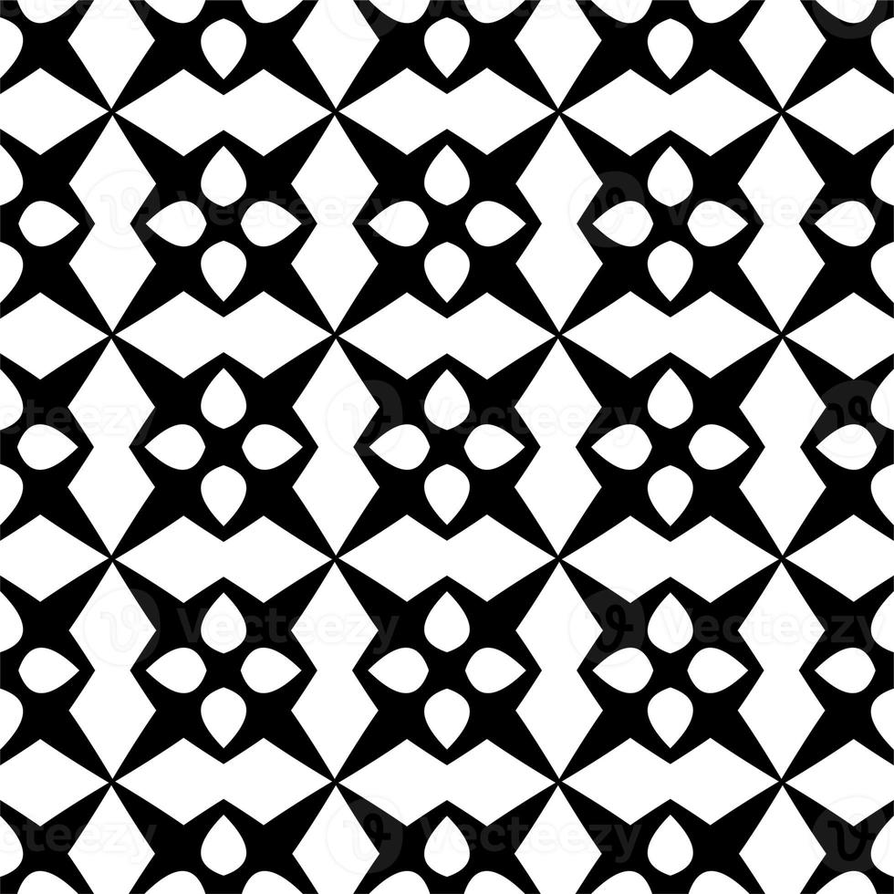 Monochrome linear pattern, diamond, square, seamless vector background.Black rhombus on white background photo