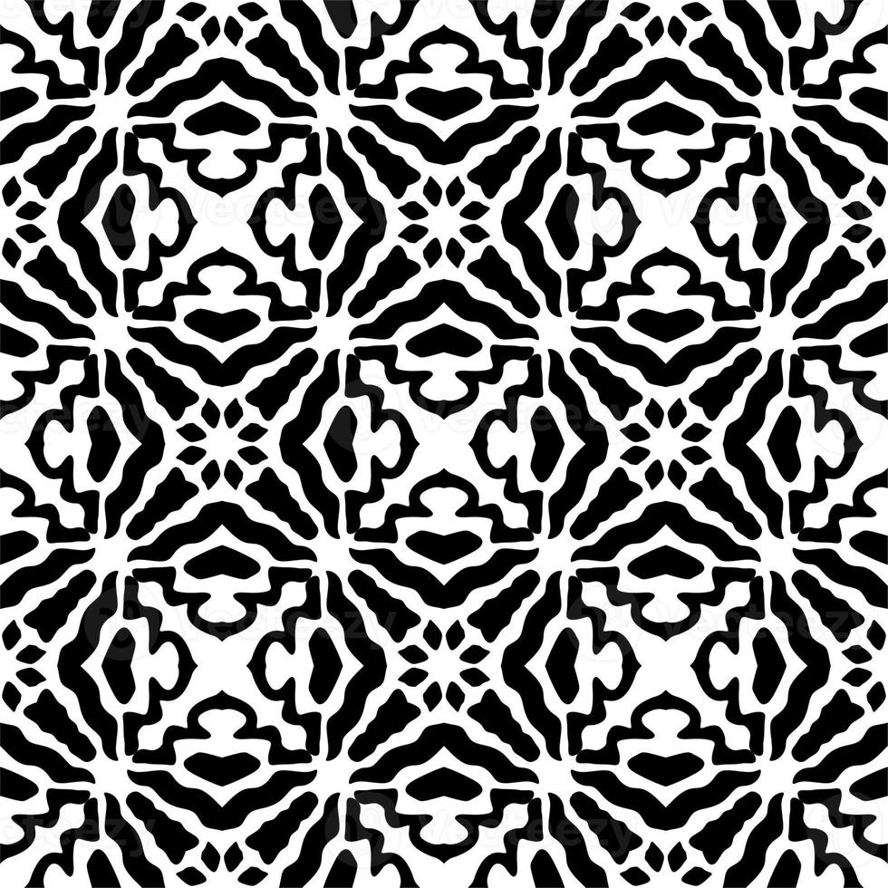 Monochrome linear pattern, diamond, square, seamless vector background.Black rhombus on white background photo