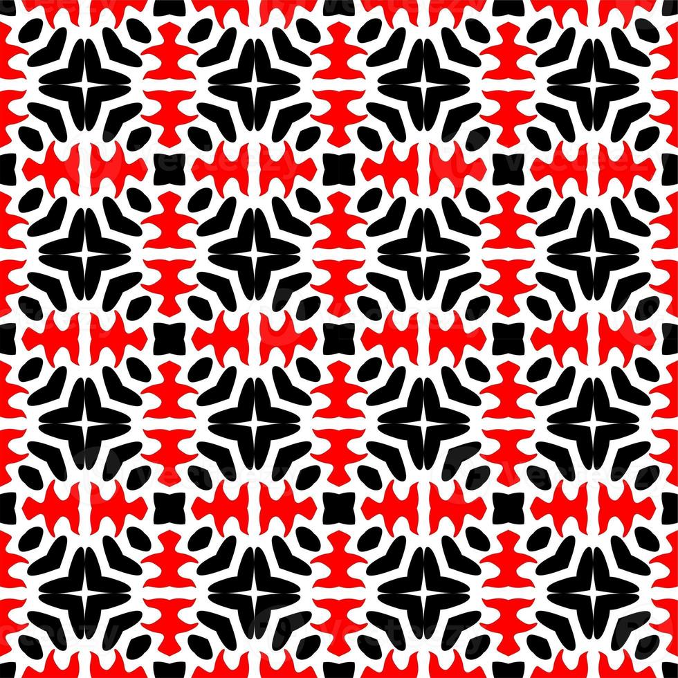 Abstract geometric seamless pattern.Modern geometric background with Bold Lines.seamless Russian style black Geometric background.Tile seamless pattern. Black and white geometric background. photo
