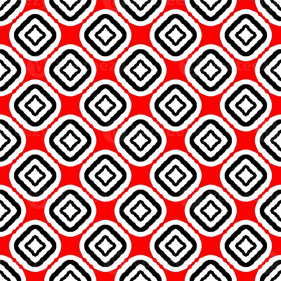Abstract geometric seamless pattern.Modern geometric background with Bold Lines.seamless Russian style black Geometric background.Tile seamless pattern. Black and white geometric background. photo