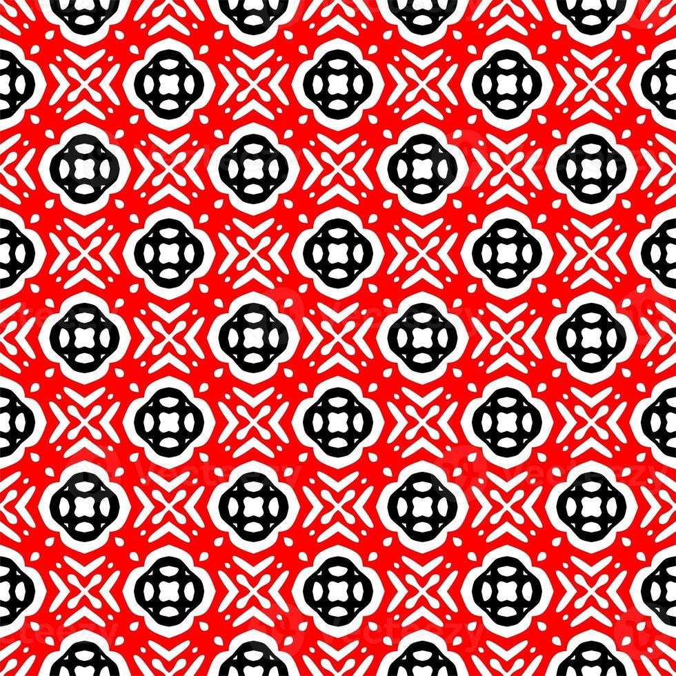 Abstract geometric seamless pattern.Modern geometric background with Bold Lines.seamless Russian style black Geometric background.Tile seamless pattern. Black and white geometric background. photo