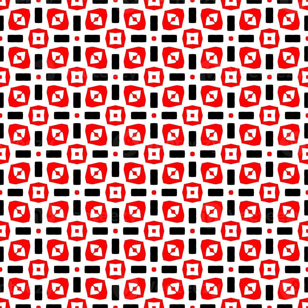 Abstract geometric seamless pattern.Modern geometric background with Bold Lines.seamless Russian style black Geometric background.Tile seamless pattern. Black and white geometric background. photo