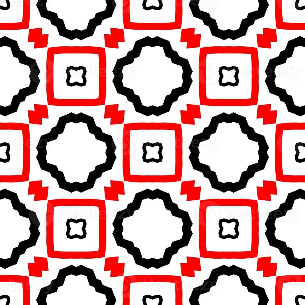 Monochrome linear pattern, diamond, square, seamless vector background.Black rhombus on white background photo