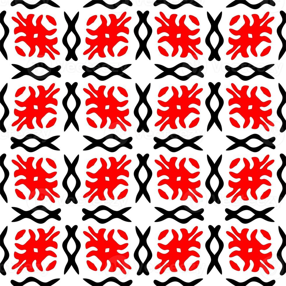 Abstract geometric seamless pattern.Modern geometric background with Bold Lines.seamless Russian style black Geometric background.Tile seamless pattern. Black and white geometric background. photo
