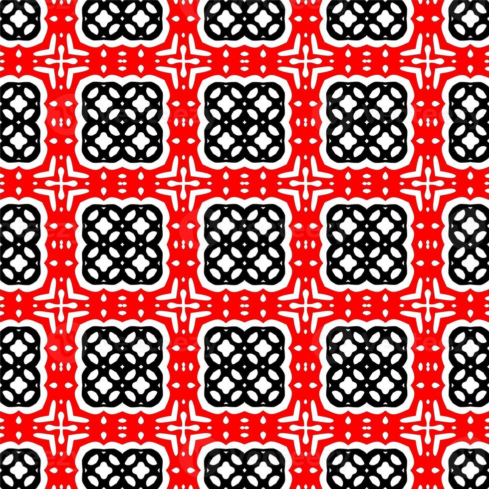 Abstract geometric seamless pattern.Modern geometric background with Bold Lines.seamless Russian style black Geometric background.Tile seamless pattern. Black and white geometric background. photo