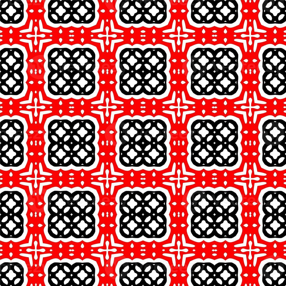 Abstract geometric seamless pattern.Modern geometric background with Bold Lines.seamless Russian style black Geometric background.Tile seamless pattern. Black and white geometric background. photo