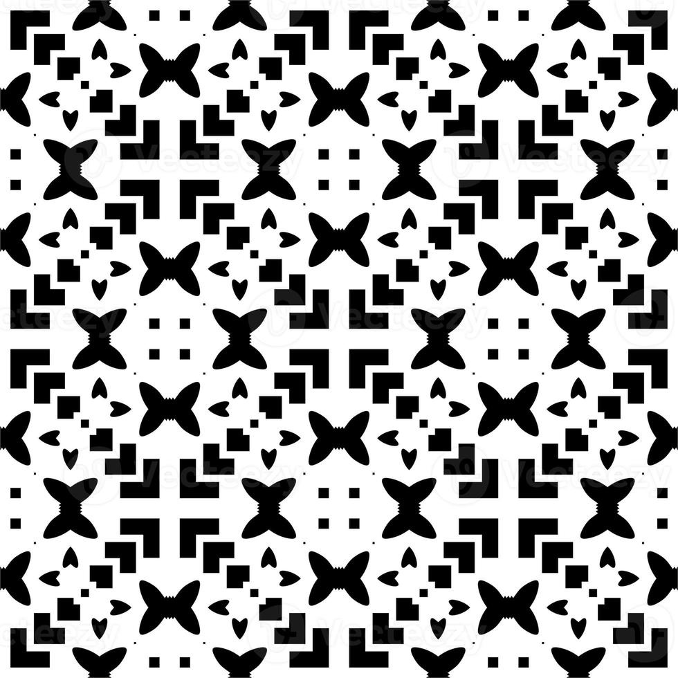 Monochrome linear pattern, diamond, square, seamless vector background.Black rhombus on white background photo