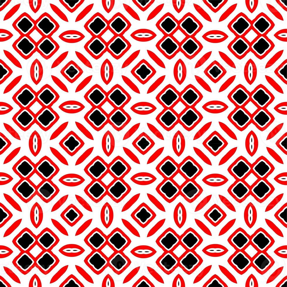 Abstract geometric seamless pattern.Modern geometric background with Bold Lines.seamless Russian style black Geometric background.Tile seamless pattern. Black and white geometric background. photo