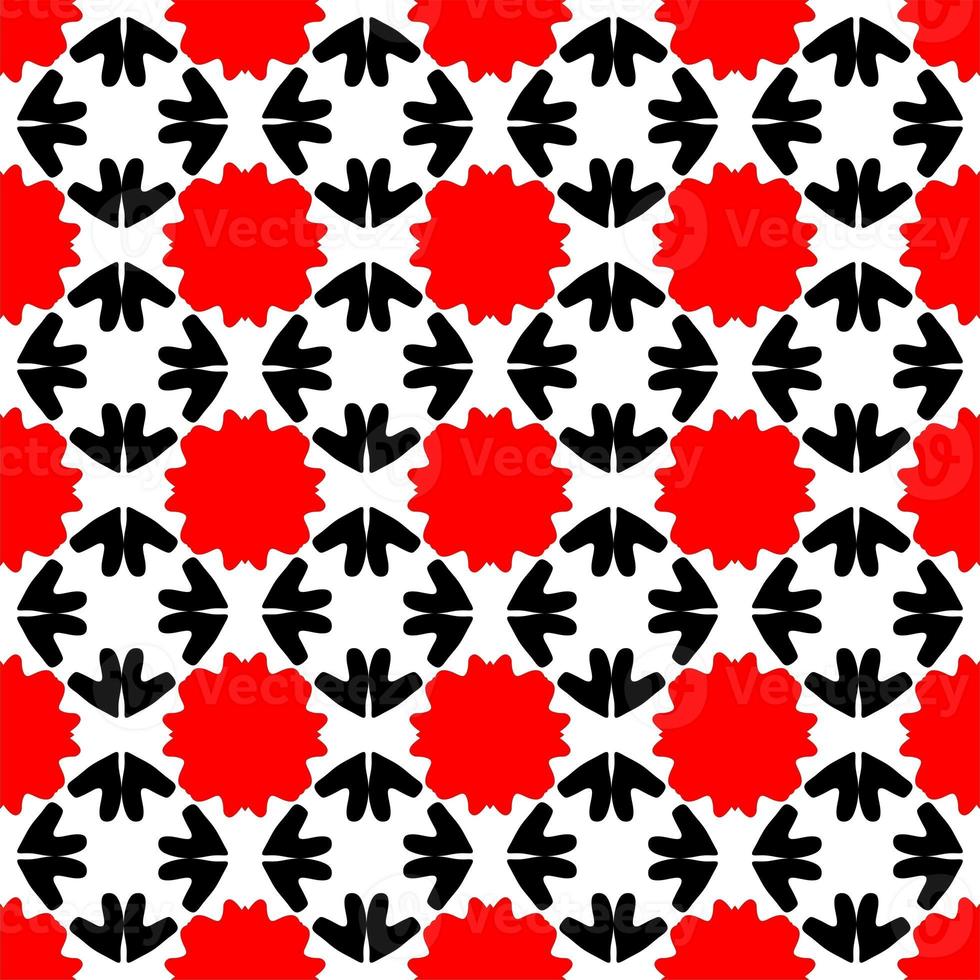 Abstract geometric seamless pattern.Modern geometric background with Bold Lines.seamless Russian style black Geometric background.Tile seamless pattern. Black and white geometric background. photo