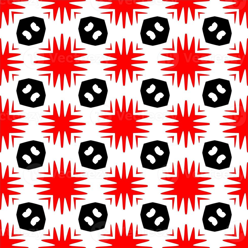 Abstract geometric seamless pattern.Modern geometric background with Bold Lines.seamless Russian style black Geometric background.Tile seamless pattern. Black and white geometric background. photo