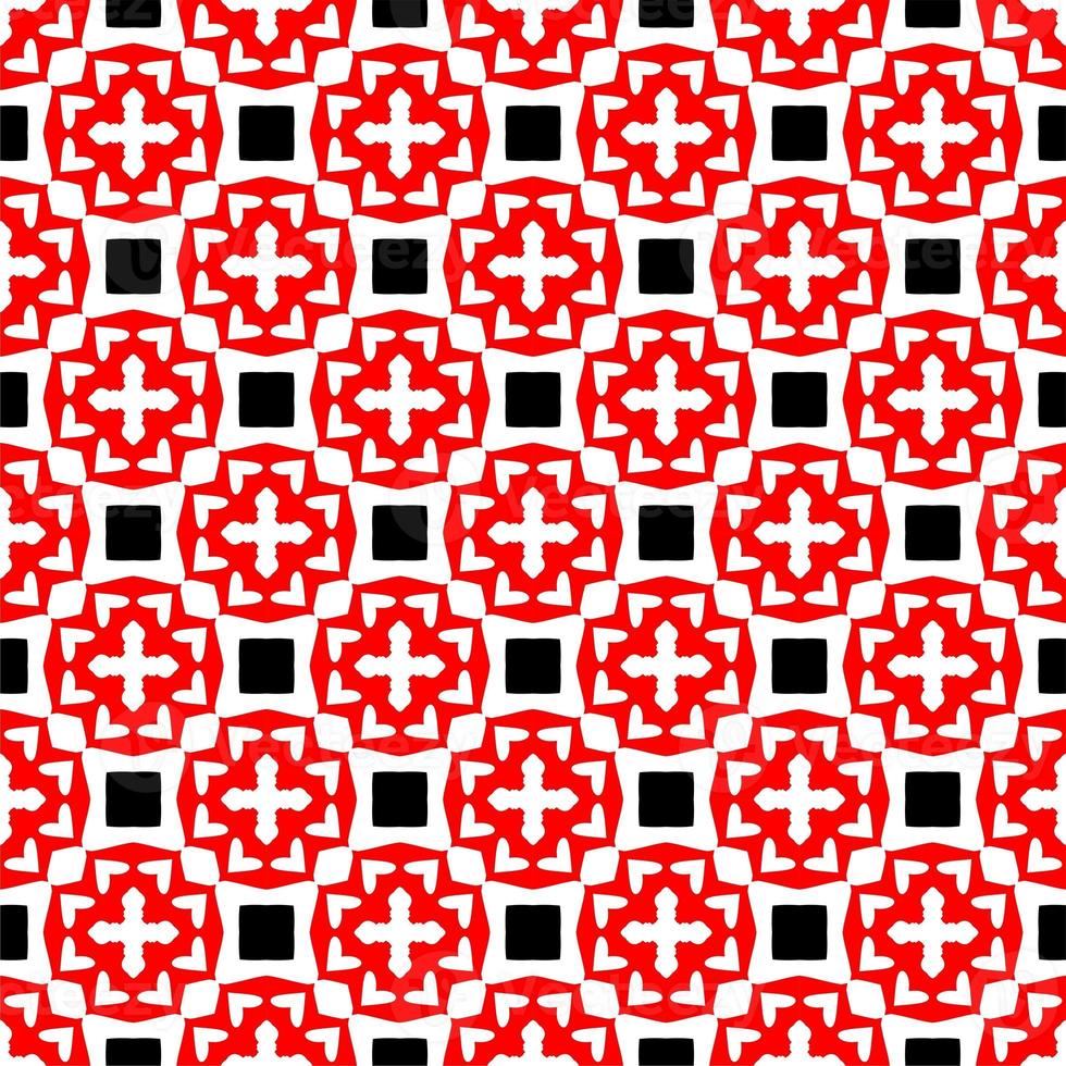 Abstract geometric seamless pattern.Modern geometric background with Bold Lines.seamless Russian style black Geometric background.Tile seamless pattern. Black and white geometric background. photo