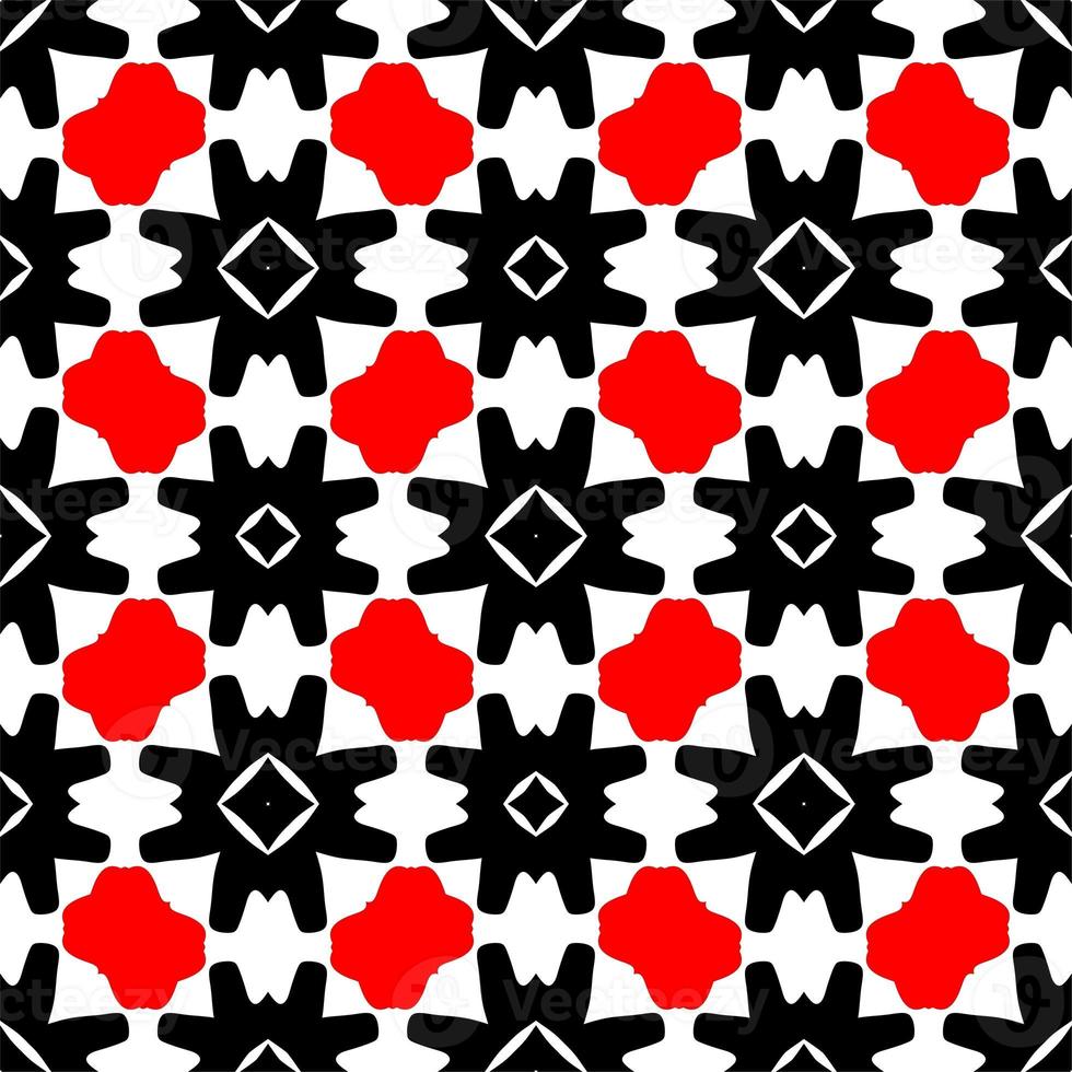 Monochrome linear pattern, diamond, square, seamless vector background.Black rhombus on white background photo