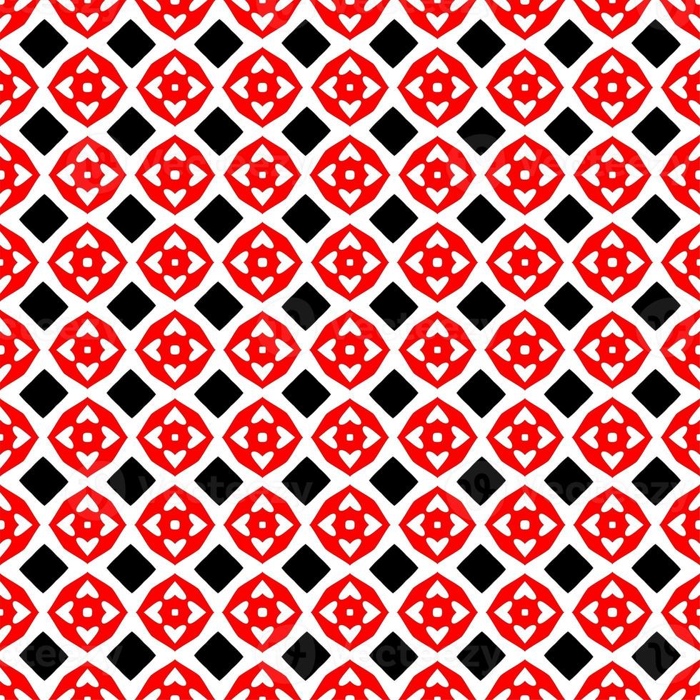 Abstract geometric seamless pattern.Modern geometric background with Bold Lines.seamless Russian style black Geometric background.Tile seamless pattern. Black and white geometric background. photo
