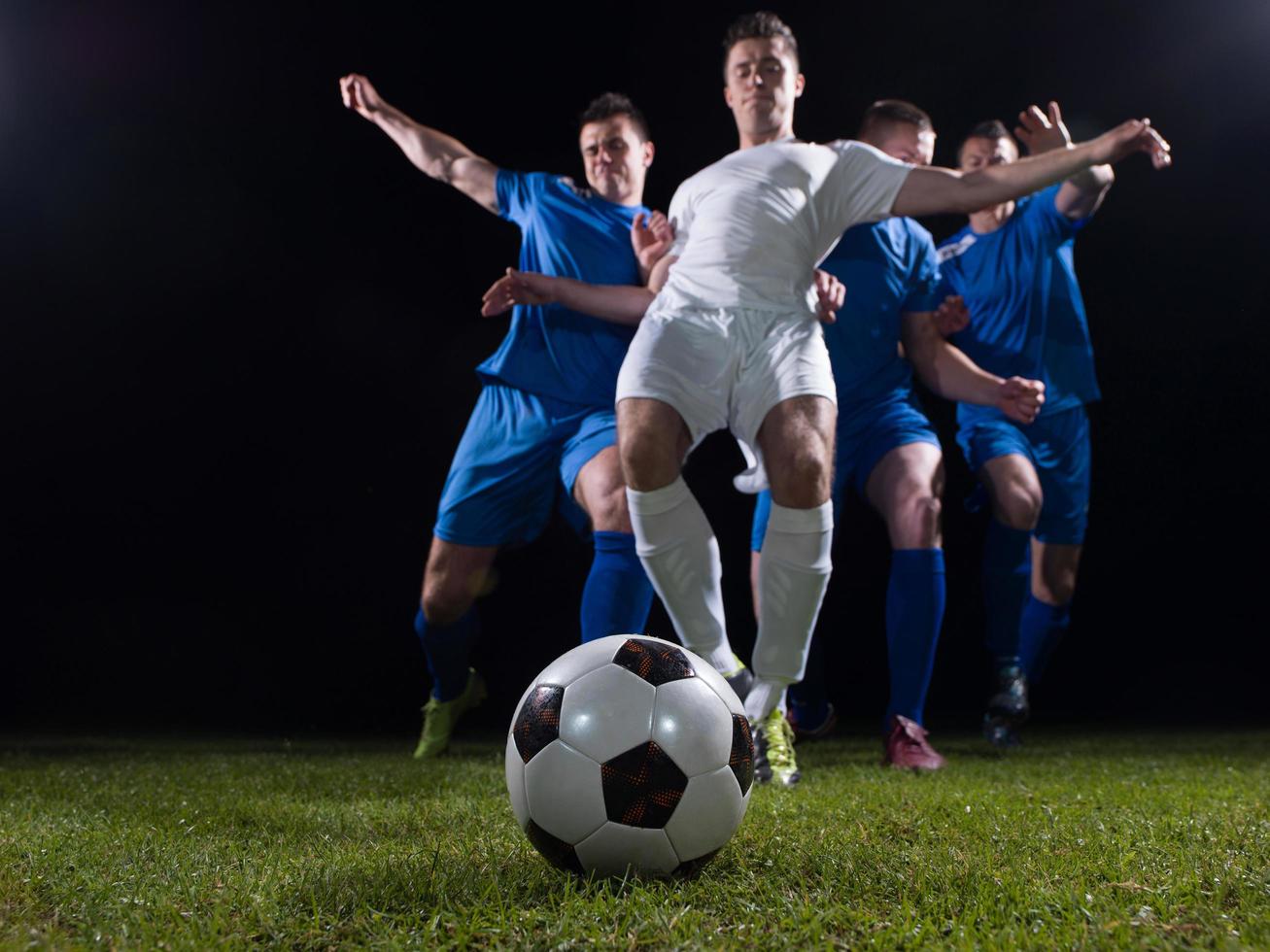 soccer players duel photo