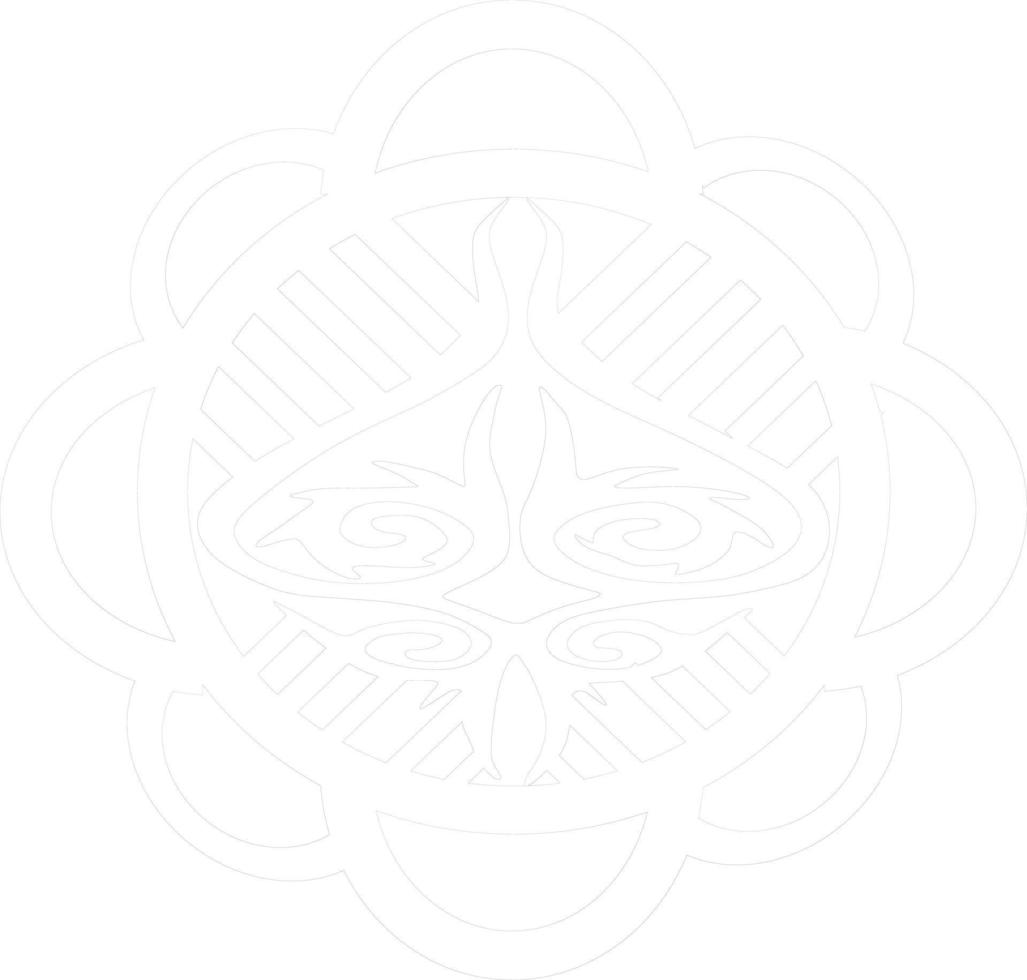 vector design drawing with batik pattern