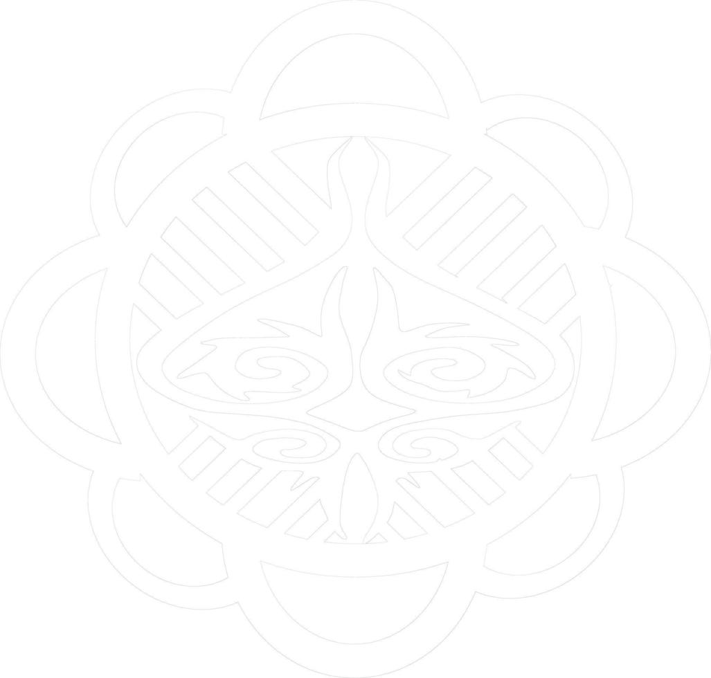 dibujo de diseño vectorial con patrón de batik vector