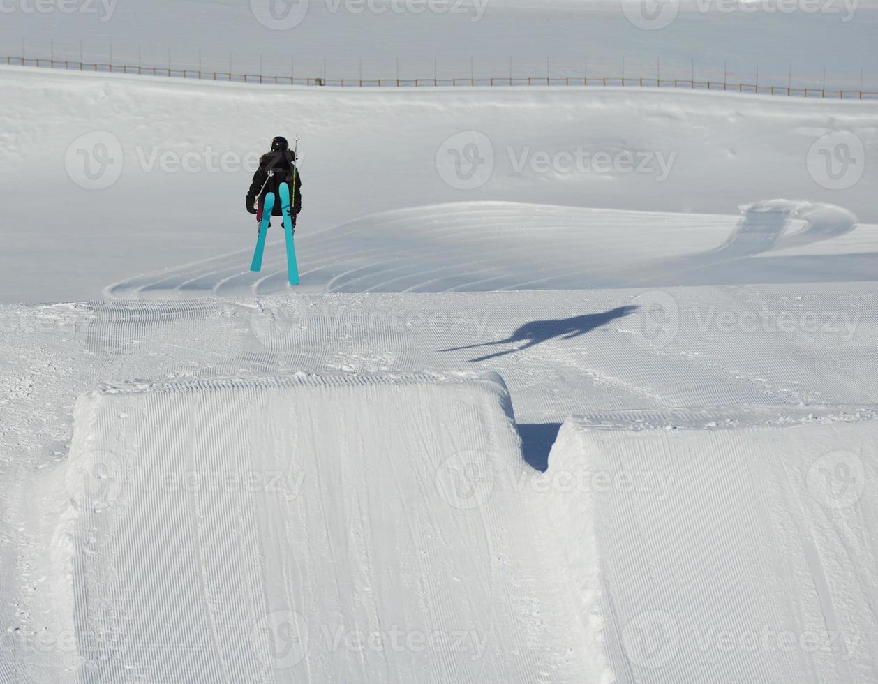 Ski jump view photo