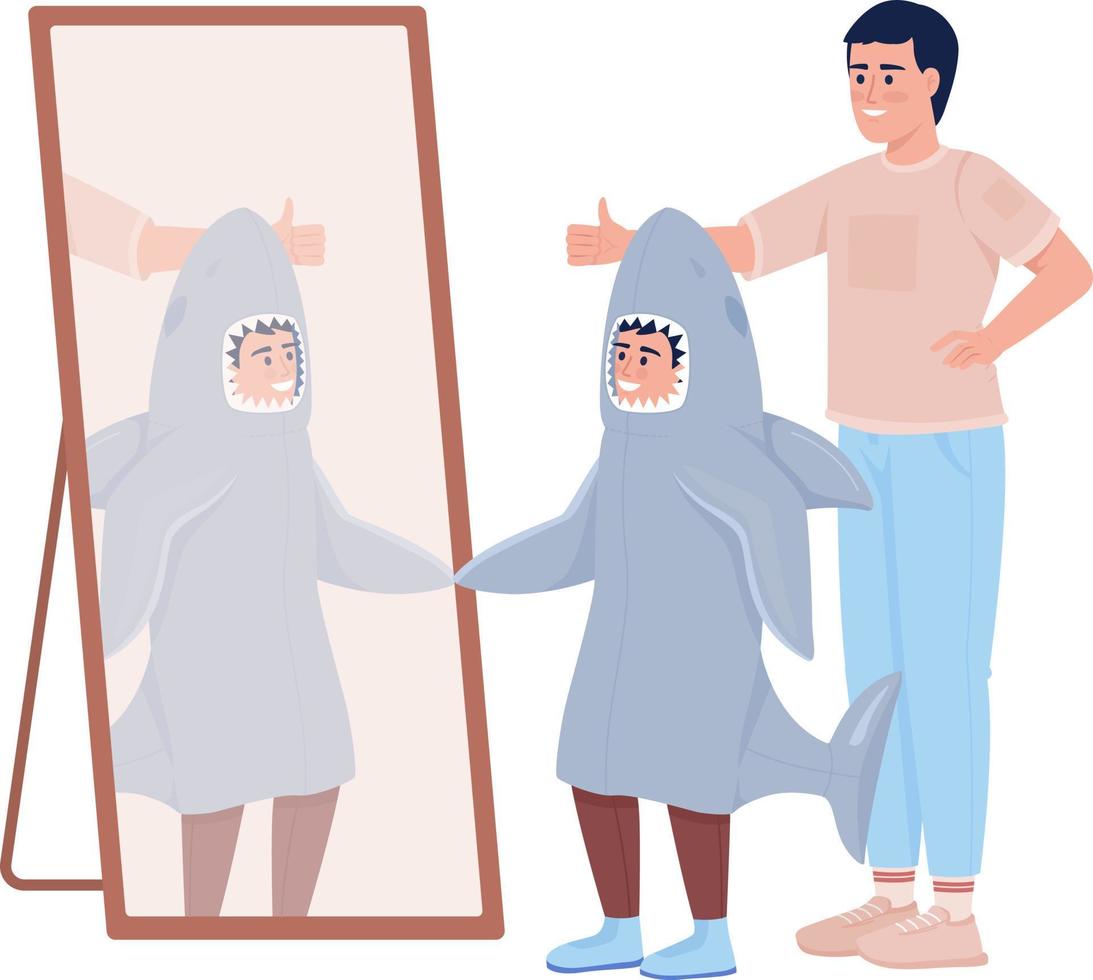 disfraces que se adaptan a los personajes vectoriales de color semiplano. figuras editables. personas de cuerpo disfraces que se adaptan a los personajes vectoriales de color semiplano. figuras editables. personas de cuerpo