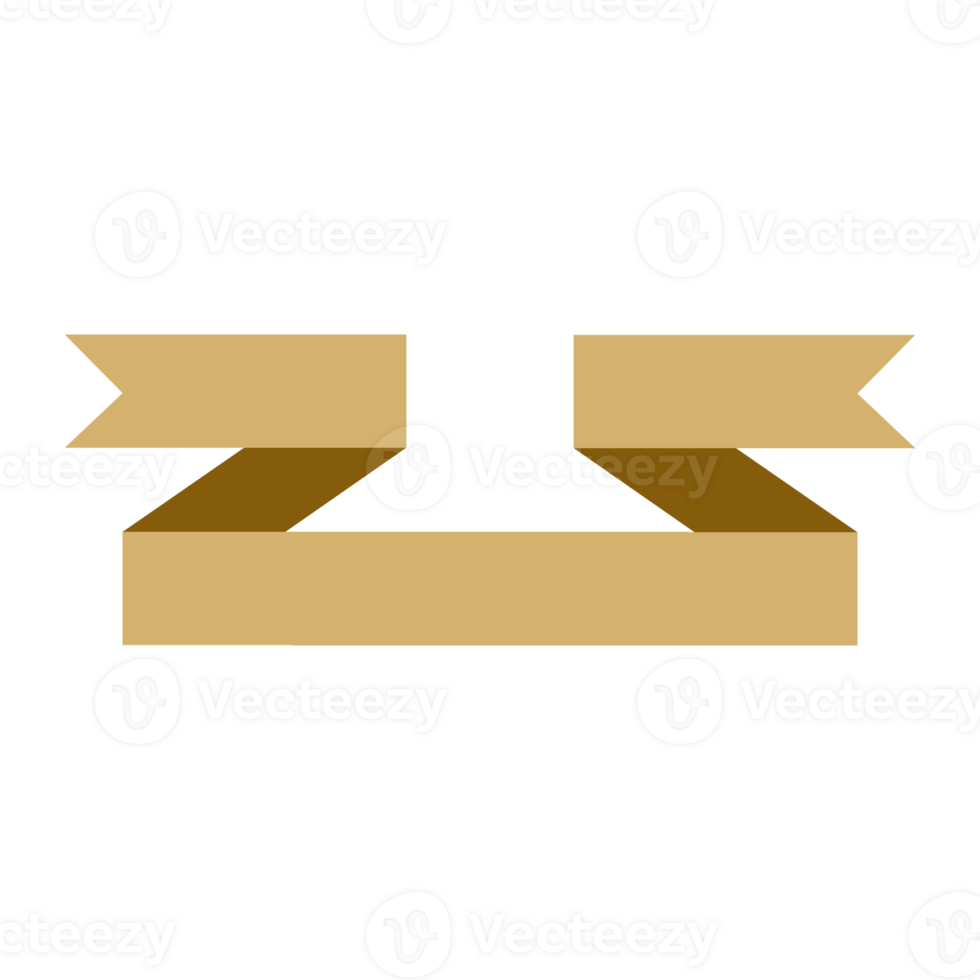 bandillustrationen in goldener farbe. satz leerer elementdekoration für textkopierraum. elegant für Highlight, Titel, Abzeichen, Verkaufsdekoration usw png