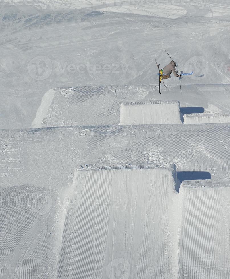 Ski jump view photo
