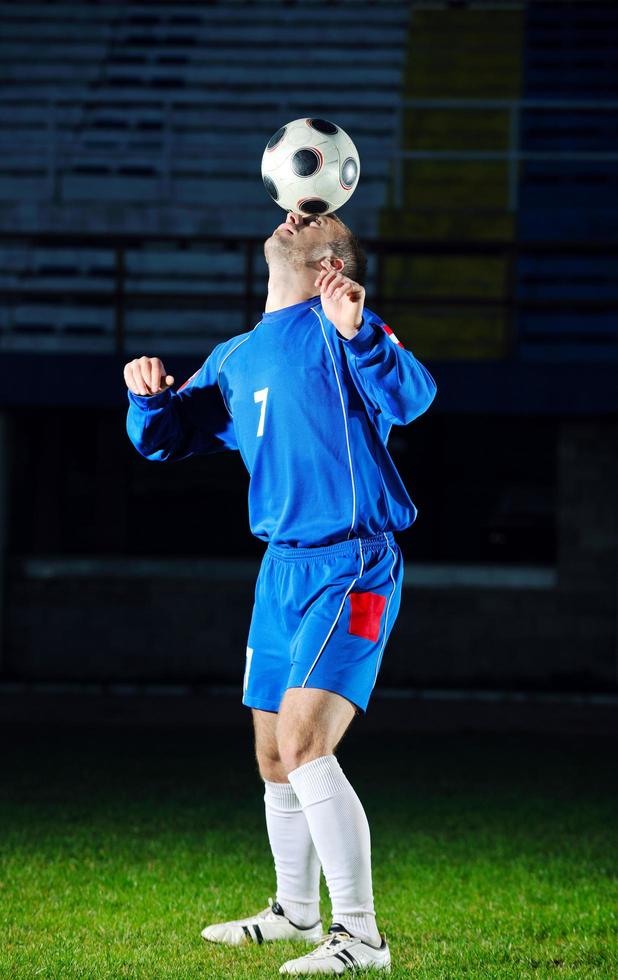football player in action photo