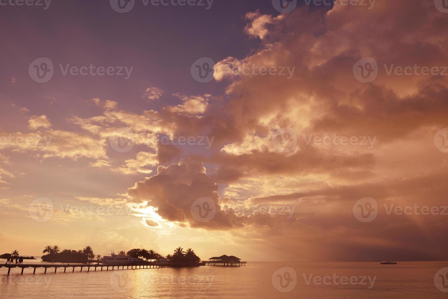 Tropical beach view photo